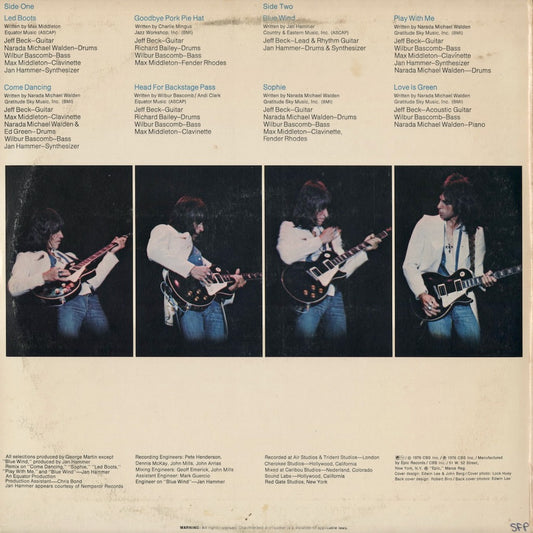 Jeff Beck - Wired (PE 33849) 1976 US Epic|中古LP