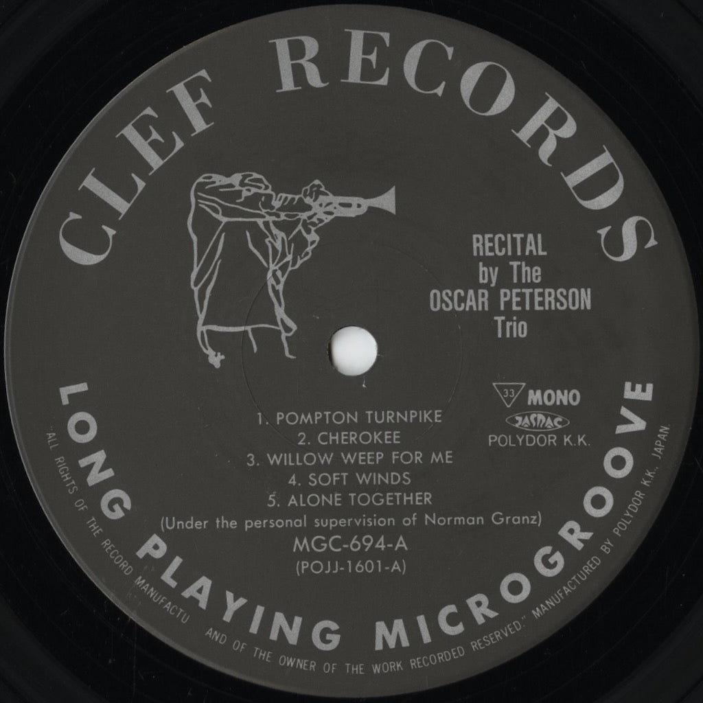 Oscar Peterson / オスカー・ピーターソン / Recital By Oscar Peterson (POJJ-1601)