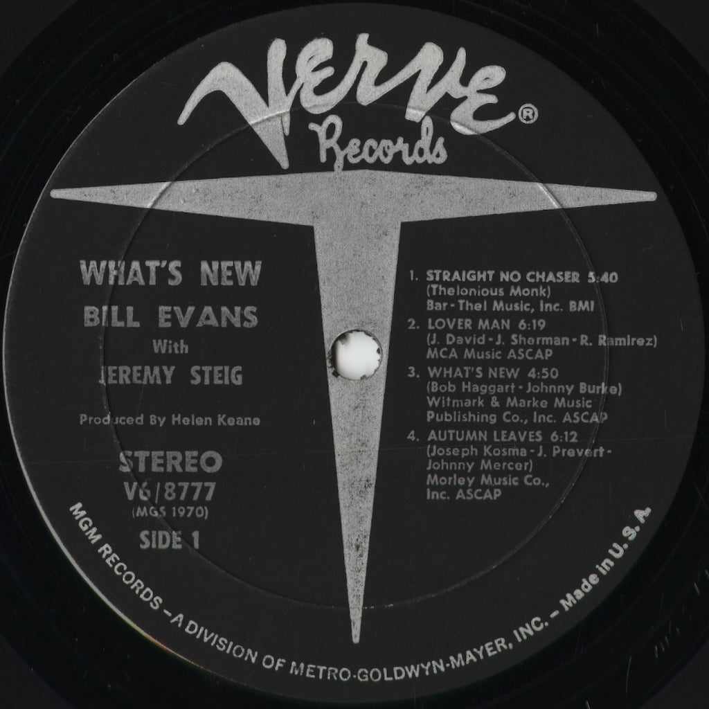 Bill Evans - What’s New (V6-8777) 1969 US Verve|中古LP