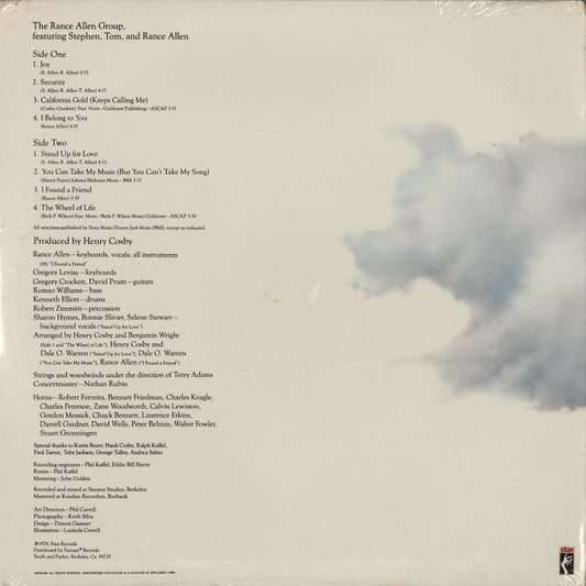 Rance Allen / ランス・アレン / Straight From The Heart (STX-4109) シールド未開封