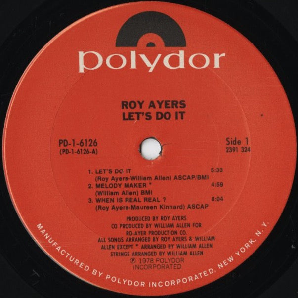Roy Ayers - Let's Do It (PD-1-6126) LP 1978 US Polydor|中古LP