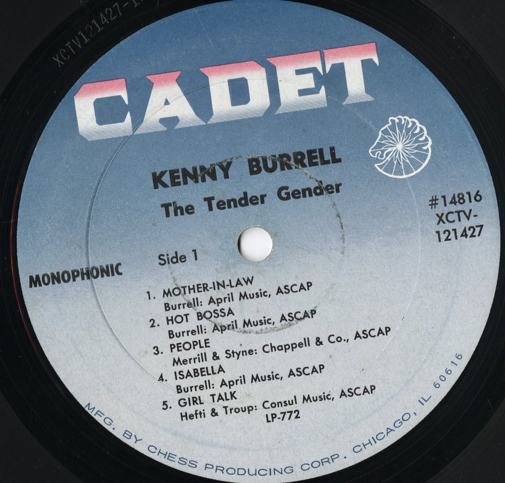 Kenny Burrell – The Tender Gender (LP-772) LP 1966 US Cadet|中古LP