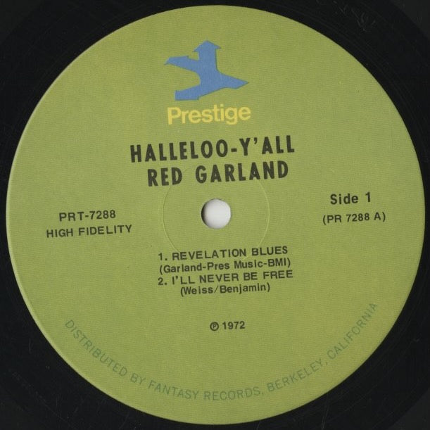Red Garland / レッド・ガーランド / Halleloo-Y'-All (PRT-7288)