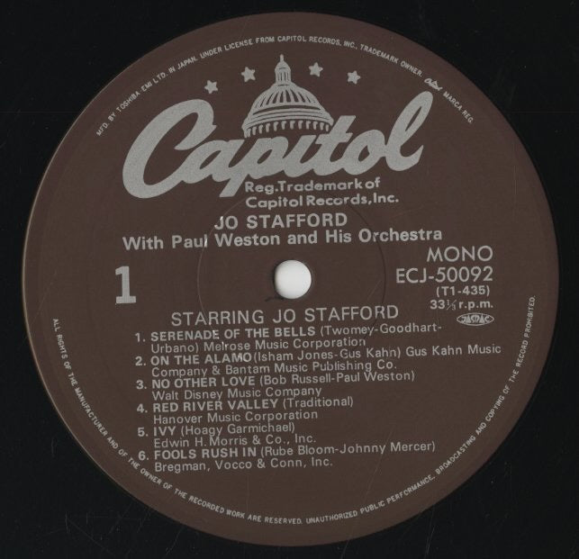 Jo Stafford / ジョー・スタッフォード / Starring Jo Stafford (ECJ-50092)