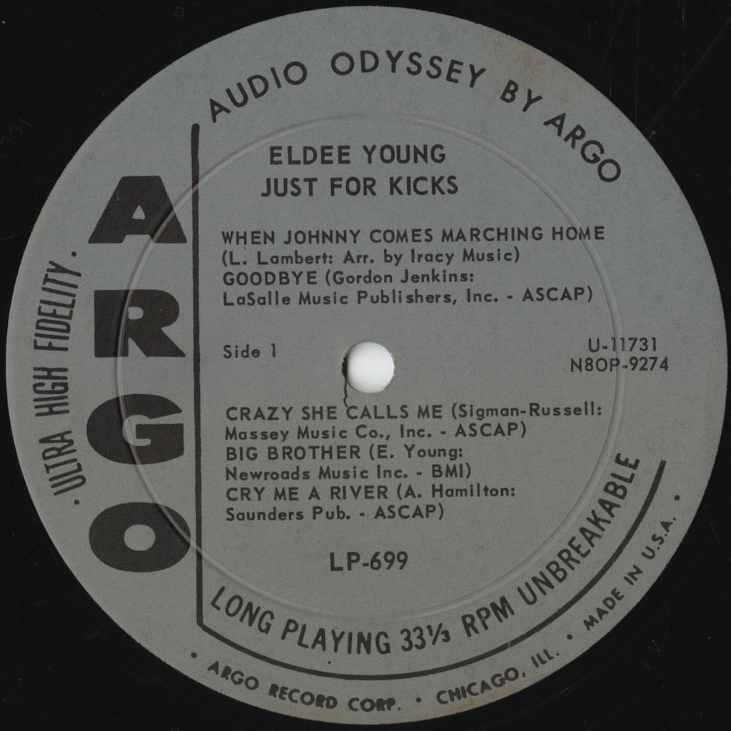Eldee Young & Co. / エルディー・ヤング / Just For Kicks (LP-699)