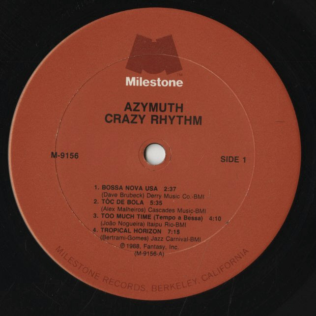Azymuth / アジムス / Crazy Rhythm (M-9156)