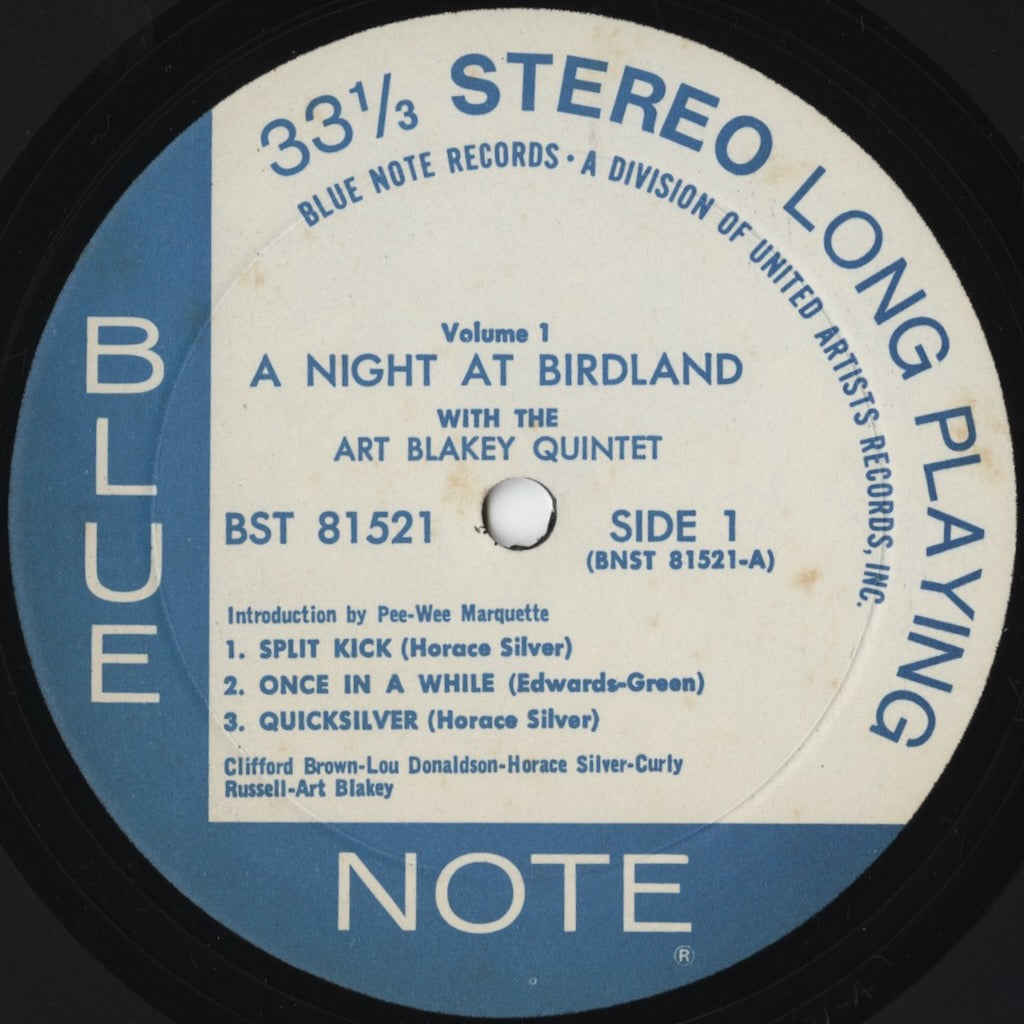Art Blakey - A Night At Birdland Volume 1 (BST 81521) 1972 US Blue Note|中古LP