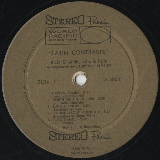 Bud Shank / バド・シャンク / Latin Contrasts (1281)