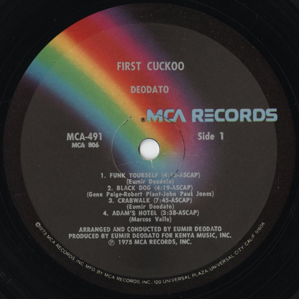 Deodato - First Cuckoo (MCA-491) 1975 US MCA|中古LP