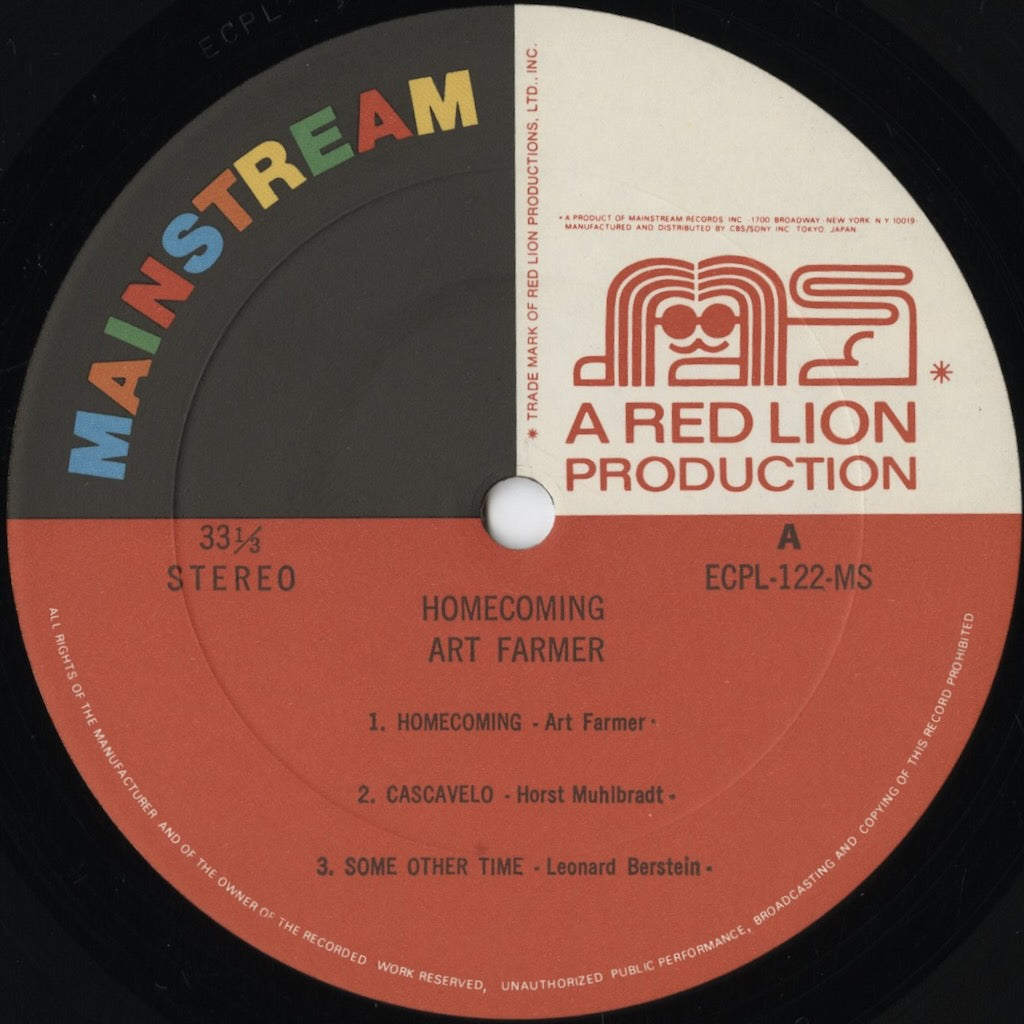 Art Farmer - Homecoming (ECPL-122-MS) LP 1973 JPN Mainstream|中古LP