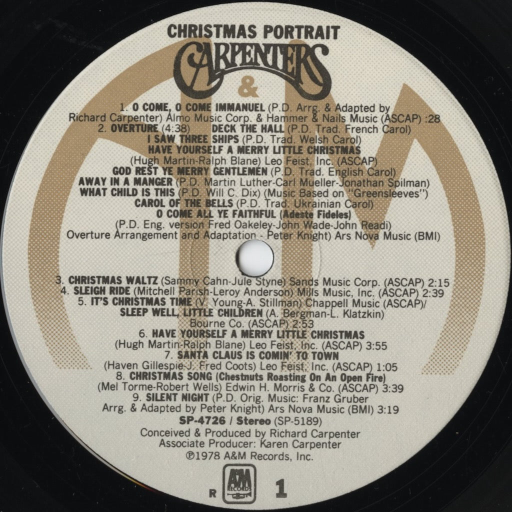 Carpenters / カーペンターズ / Christmas Portrait (SP-4726)