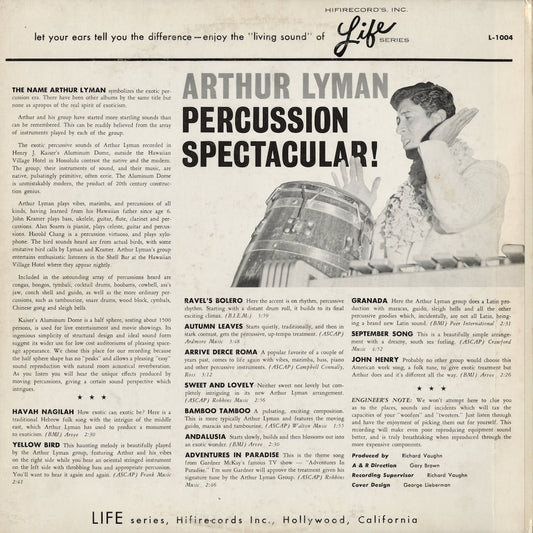 Arthur Lyman / アーサー・ライマン / Percussion Spectacular! (SL-1004)