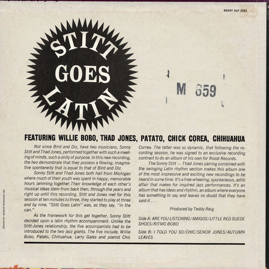Sonny Stitt - Stitt Goes Latin (SLP-2253) LP 1963 US Royal Roost|中古LP
