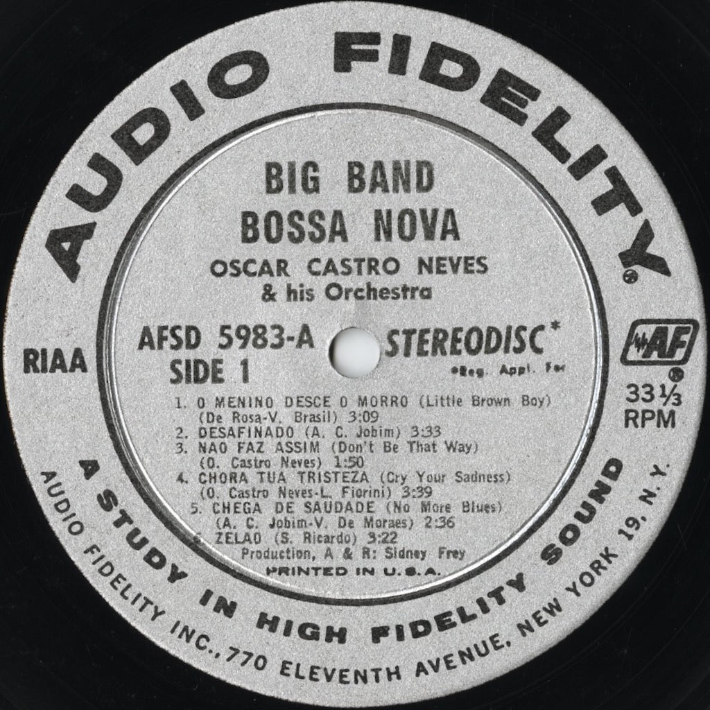 Oscar Castro-Neves & His Orchestra / オスカル・カストロ・ネヴィス / Big Band Bossa Nova (AFSD5983)