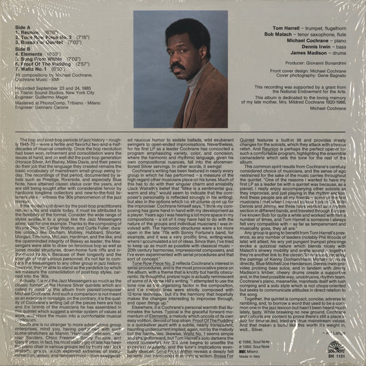 Michael Cochrane Quintet / マイケル・コクラン・クインテット / Elements (SN 1151)