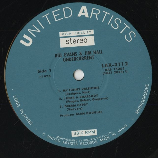 Bill Evans / ビル・エヴァンス / Undercurrent (LAX 3112)