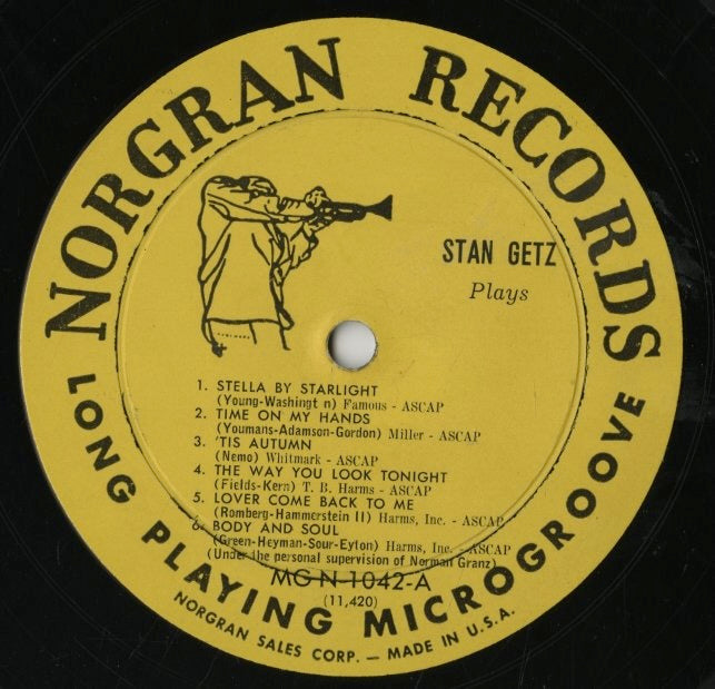 Stan Getz / スタン・ゲッツ / Stan Getz Plays (MGN 1042)