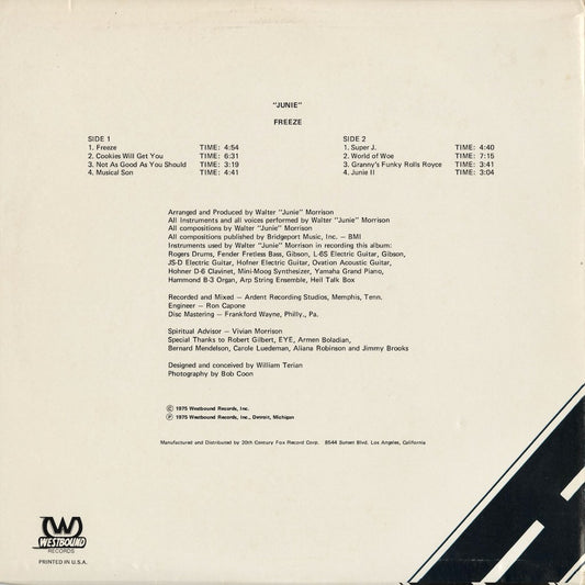 Junie - Freeze (W-214) LP 1975 US Westbound|中古LP