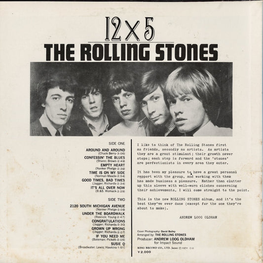 Rolling Stones / ローリング・ストーンズ / 12 X 5 (SLC-411)