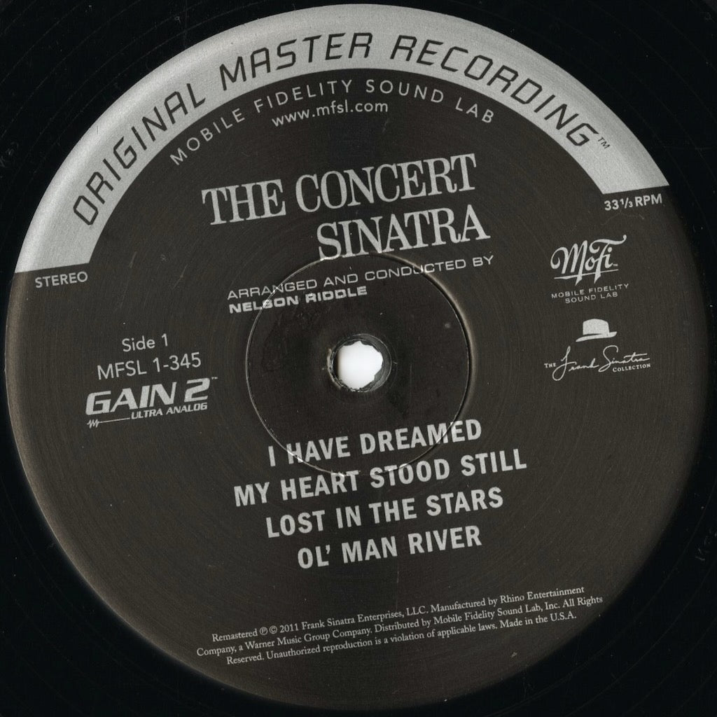 Frank Sinatra / フランク・シナトラ / The Concert Sinatra - 180g (MFSL 1-345) 高音質 Mobile Fidelity盤