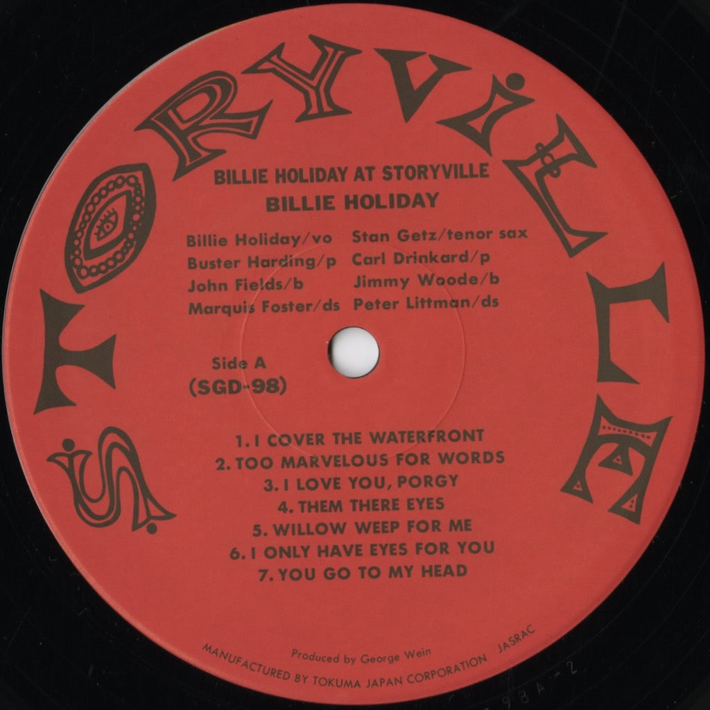 Billie Holiday / ビリー・ホリデイ / Billie Holiday At Storyville (SGD-98)