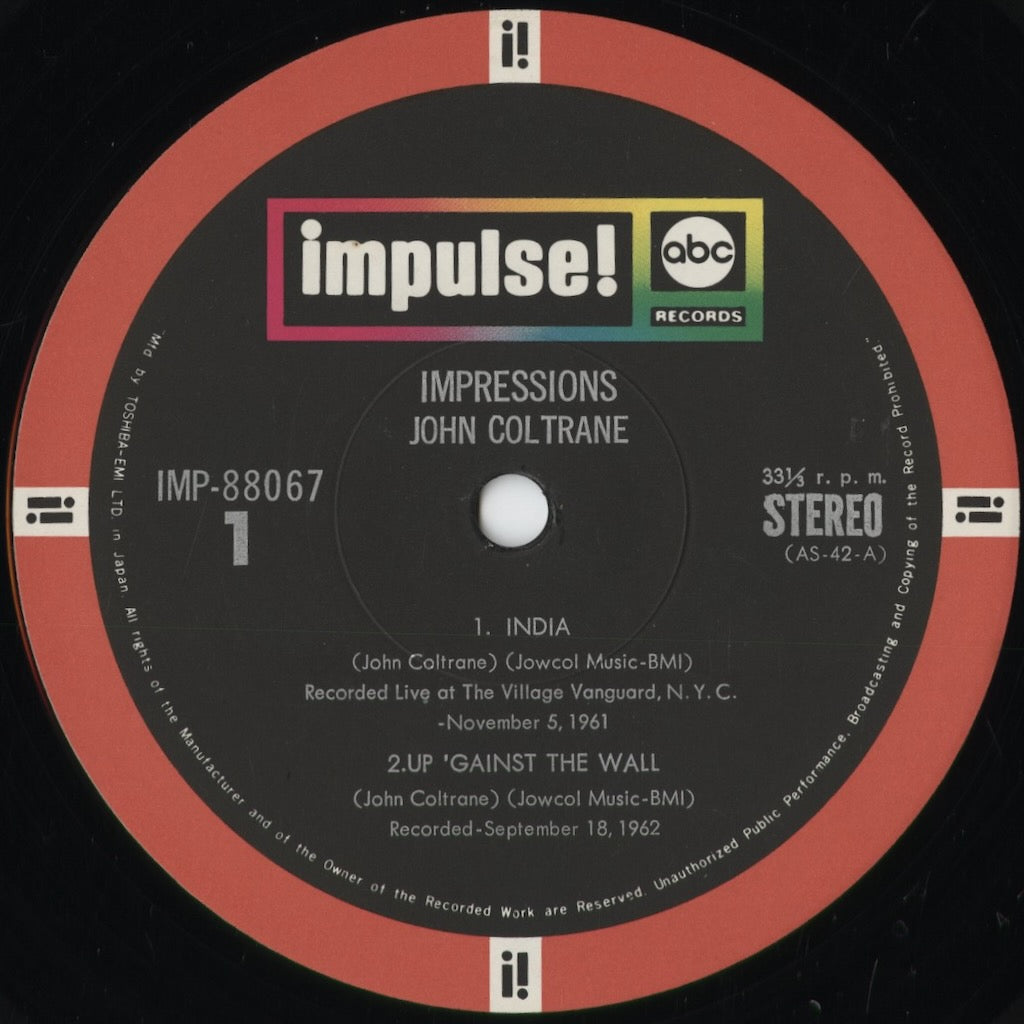 John Coltrane - Impressions (IMP-88067) 1973 JPN Impulse|中古LP