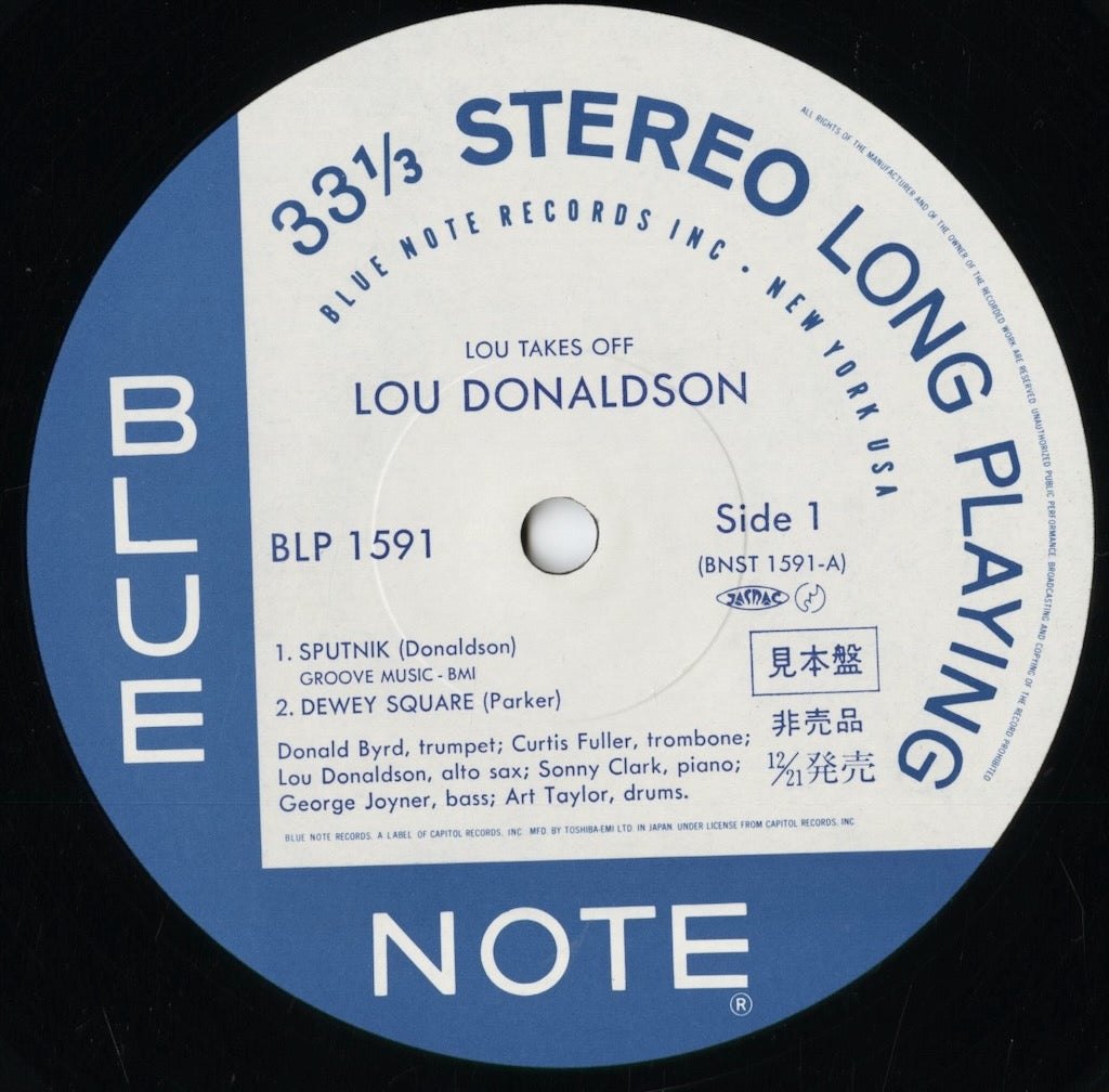 Lou Donaldson - Lou Takes Off (BLP 1591) 1984 JPN Blue Note|中古LP