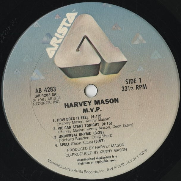 Harvey Mason / ハーヴィー・メイソン / M.V.P. (AB 4283)