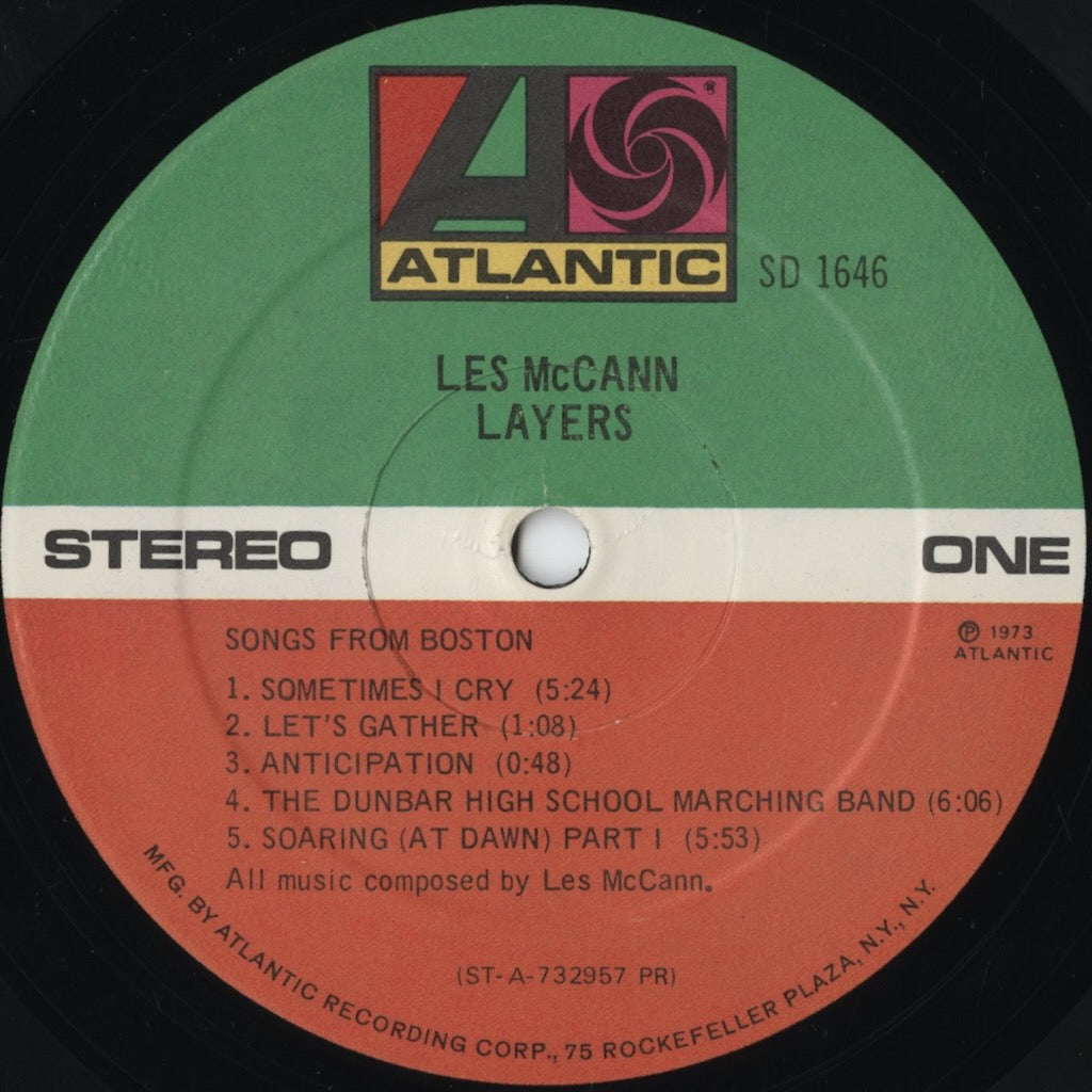 Les McCann – Layers (SD 1646) LP 1973 US Atlantic | 中古LP