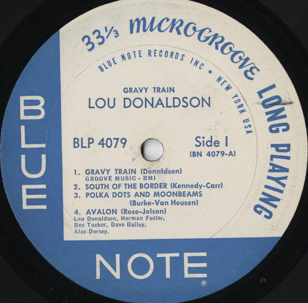 Lou Donaldson - Gravy Train (BLP 4079) 1962 US Blue Note|中古LP