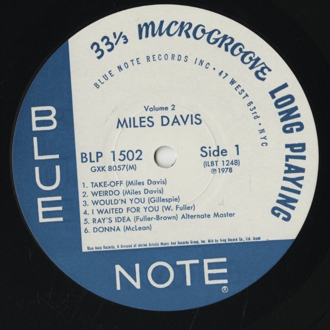 Miles Davis / マイルス・デイヴィス / Volume 2 (GXK 8057)