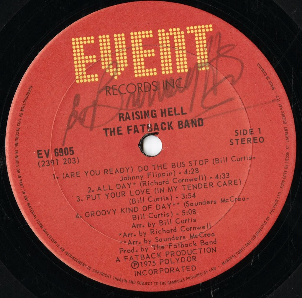 Fatback Band / ファット・バック・バンド / Raising Hell (EV 6905)