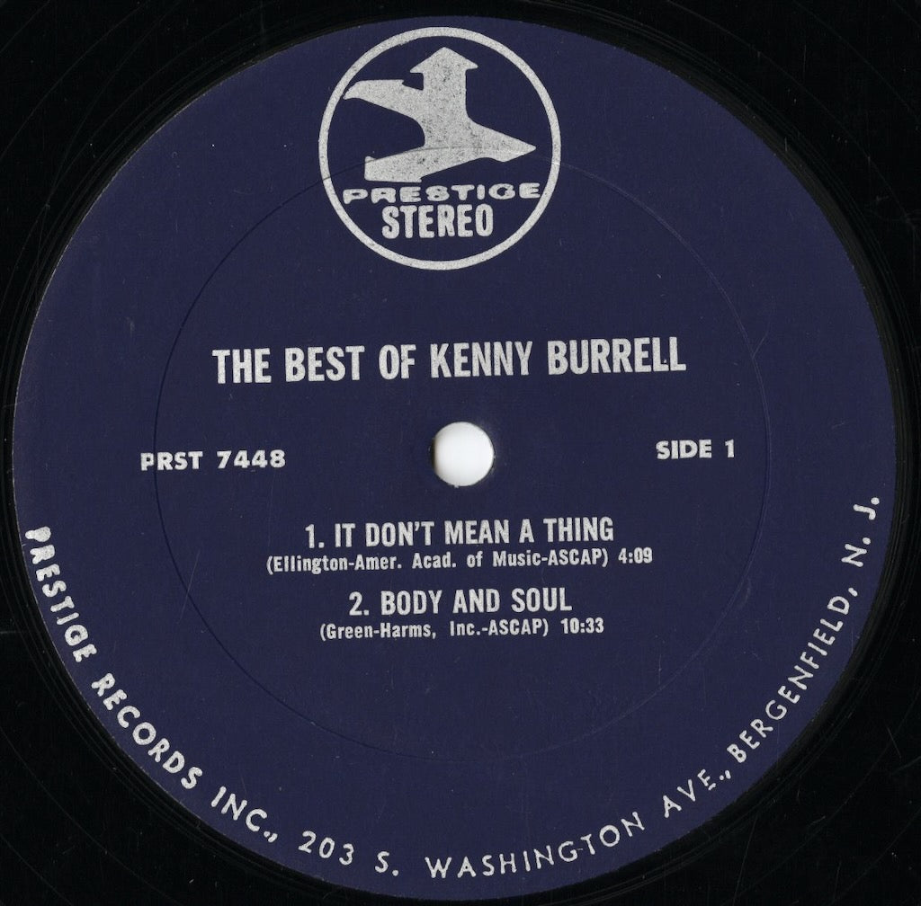 Kenny Burrell - The Best Of Kenny Burrell (PRST 7448) LP 1960's US Prestige|中古LP