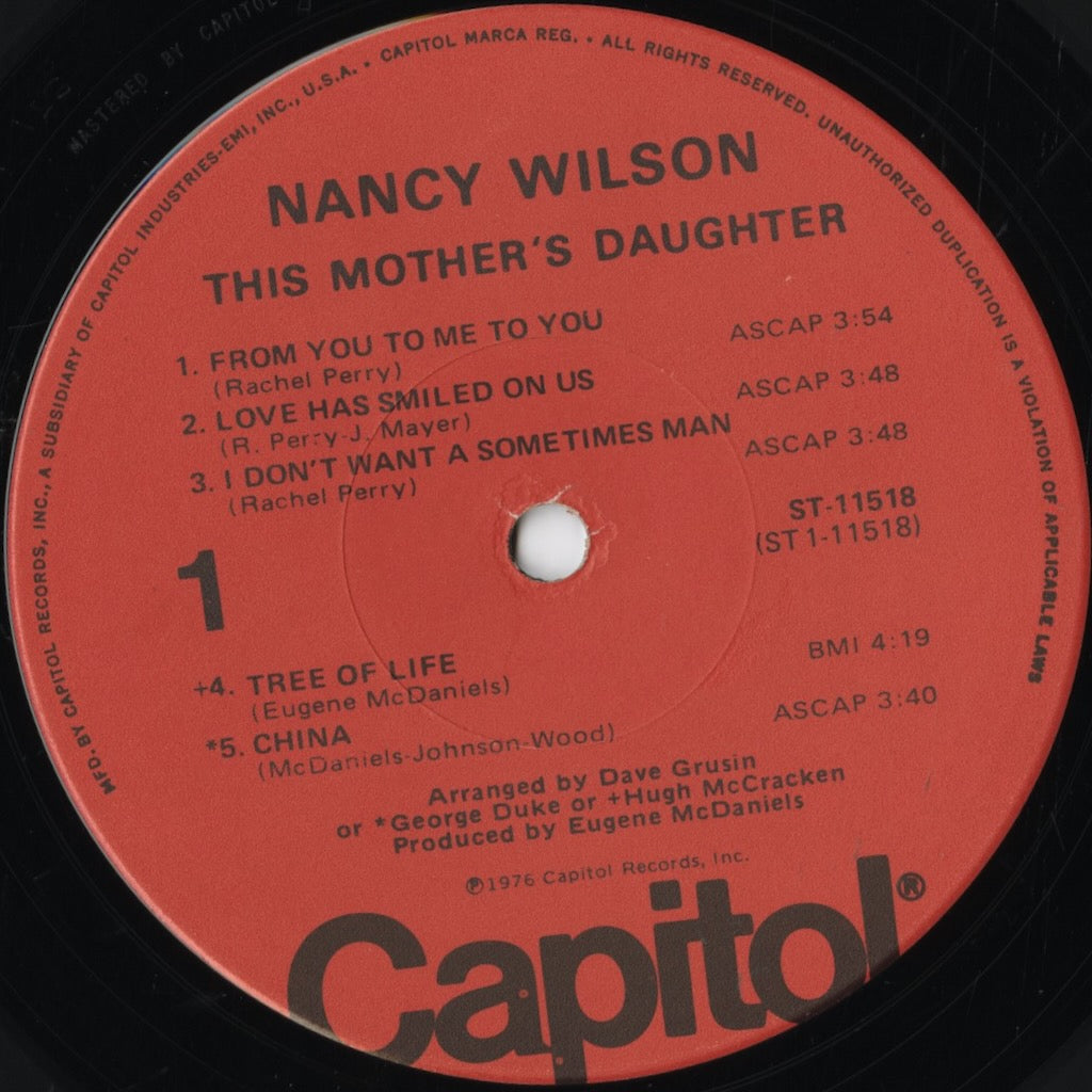 Nancy Wilson / ナンシー・ウィルソン / This Mother's Daughter (ST-11518)