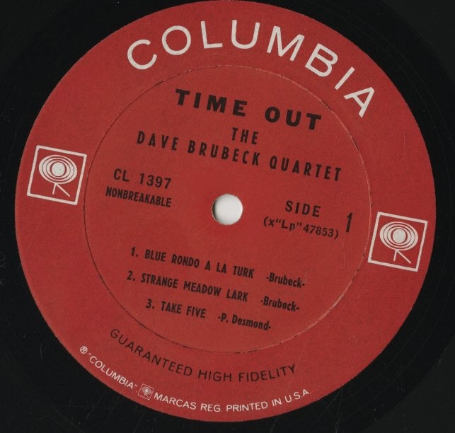 Dave Brubeck / デイヴ・ブルーベック / Time Out (CL 1397)