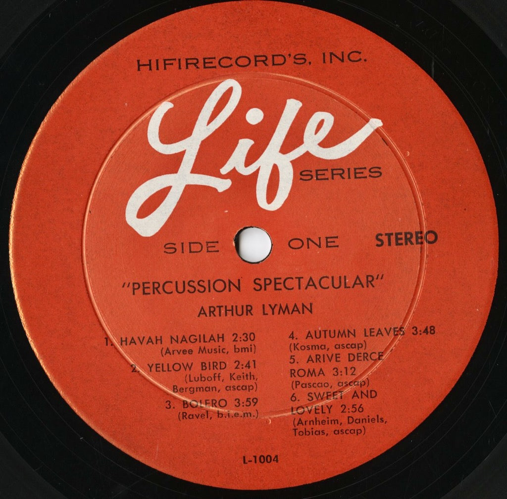 Arthur Lyman / アーサー・ライマン / Percussion Spectacular! (SL-1004)