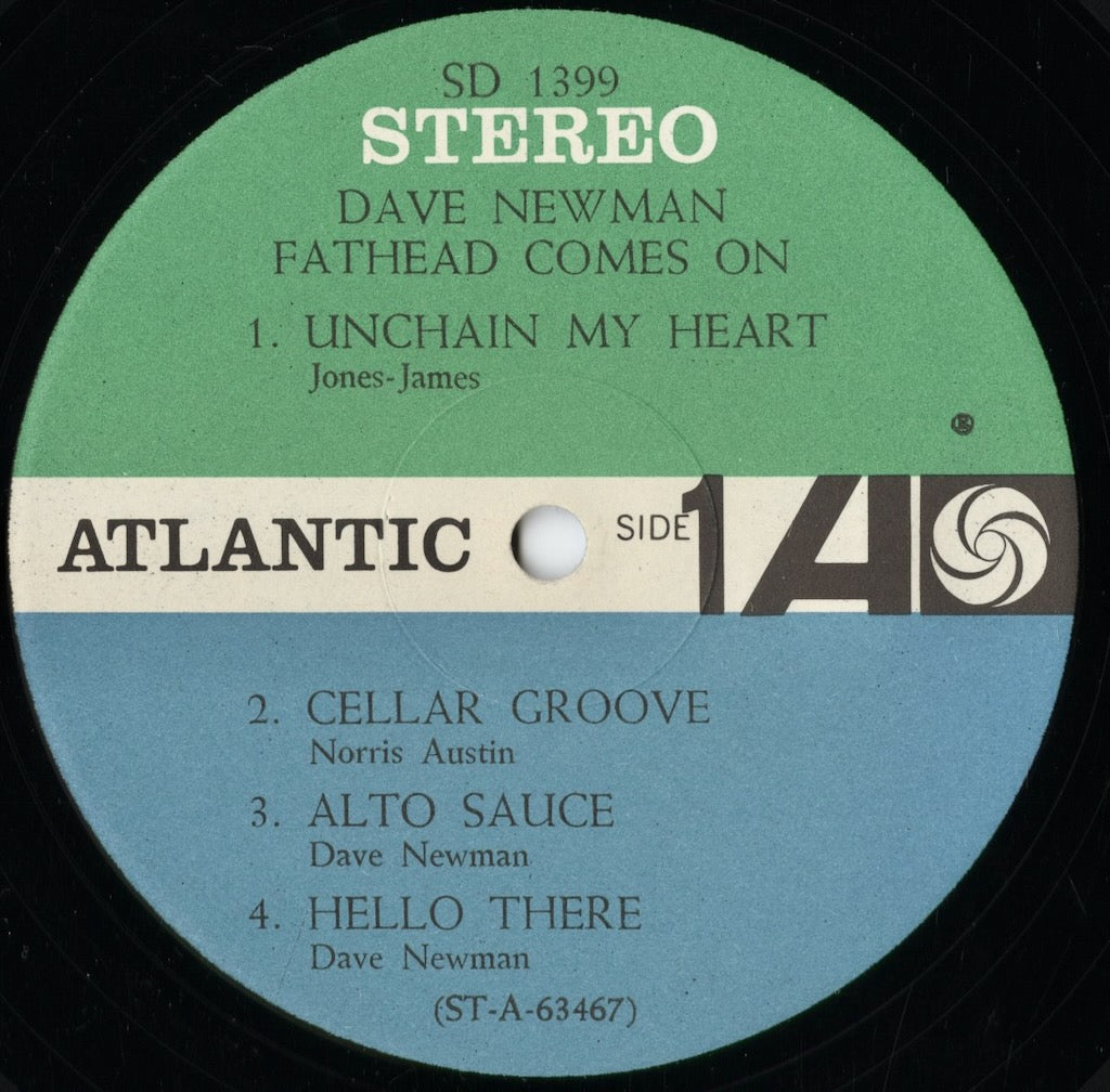 Dave Newman - Fathead Comes On (SD 1399) 1963 US Atlantic|中古LP