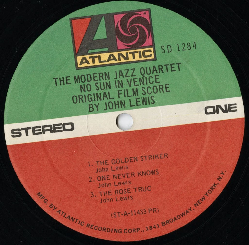 The Modern Jazz Quartet / モダン・ジャズ・カルテット / No Sun In Venice (SD 1284) US盤