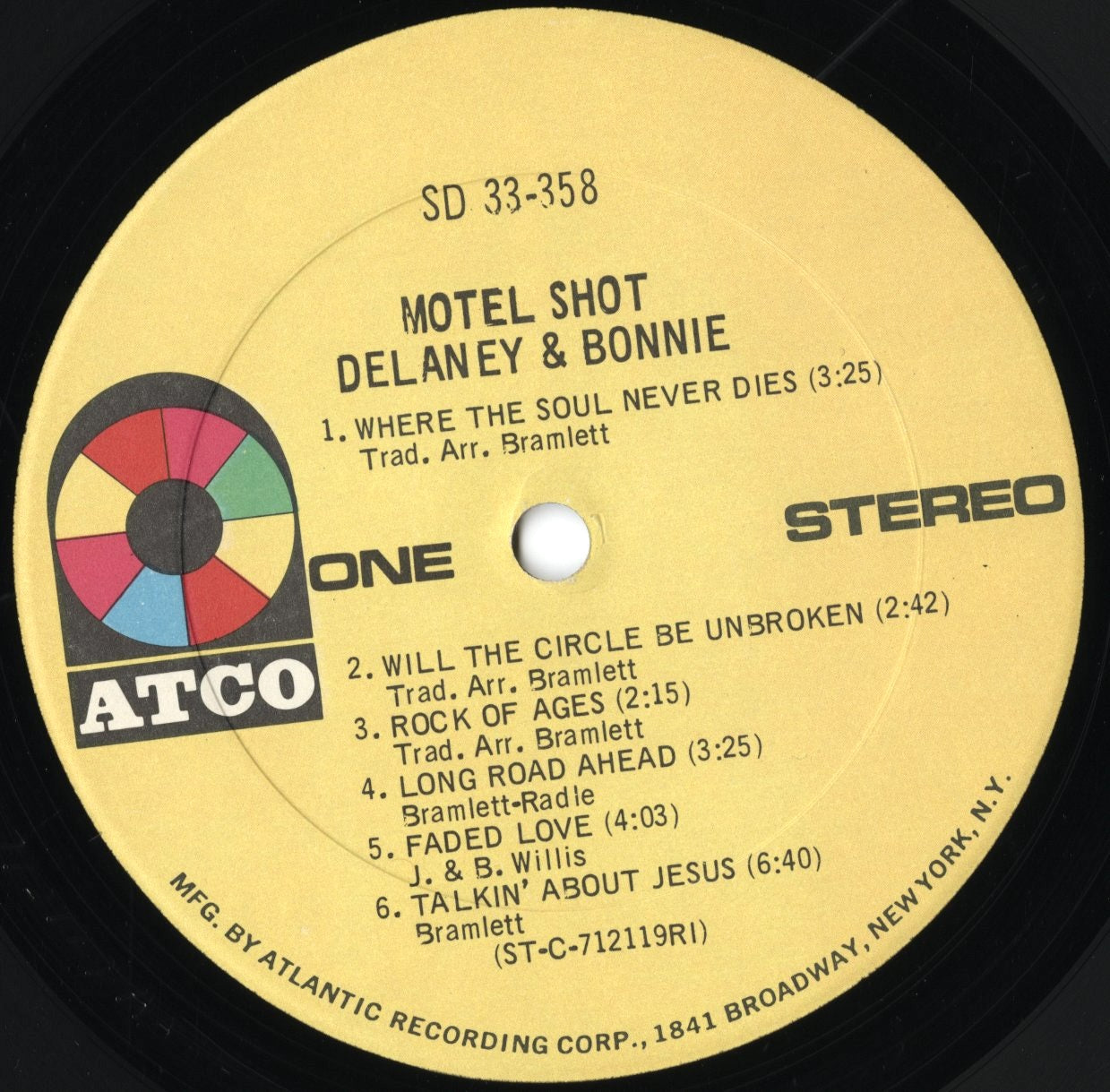 Delaney & Bonnie / デラニー・アンド・ボニー / Motel Shot (SD 33-358)