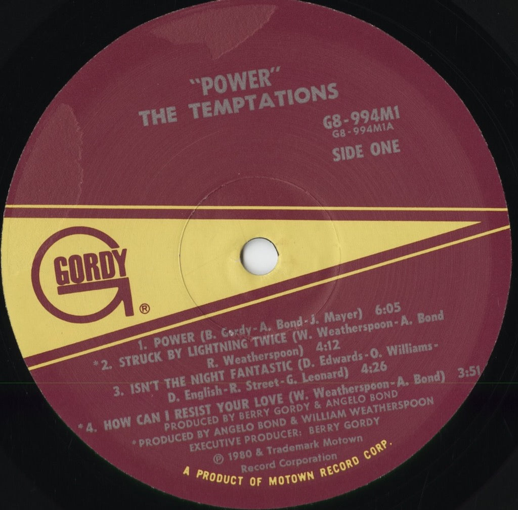The Temptations - Power (G8-994M1) 1980 US Gordy|中古LP