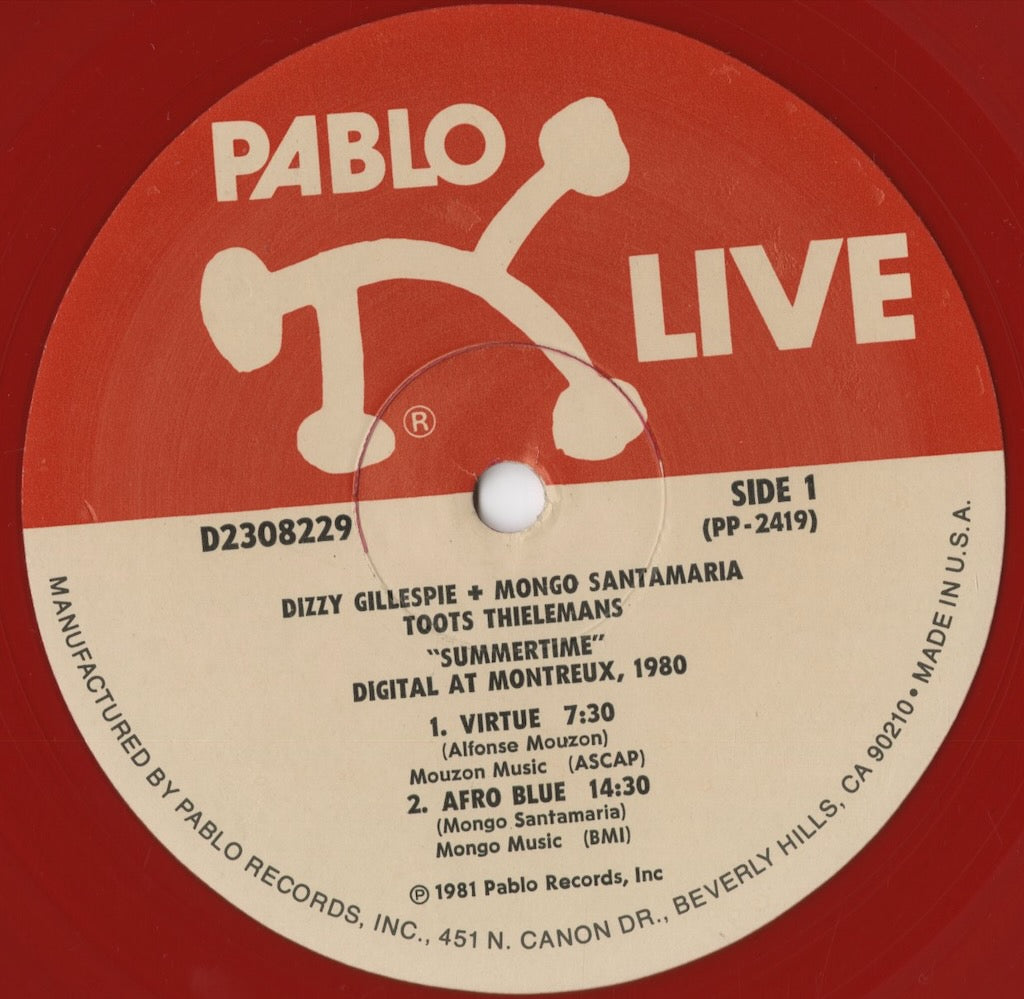 Mongo Santamaria - Summertime (D2308229) 1981 US Pablo Live|中古LP