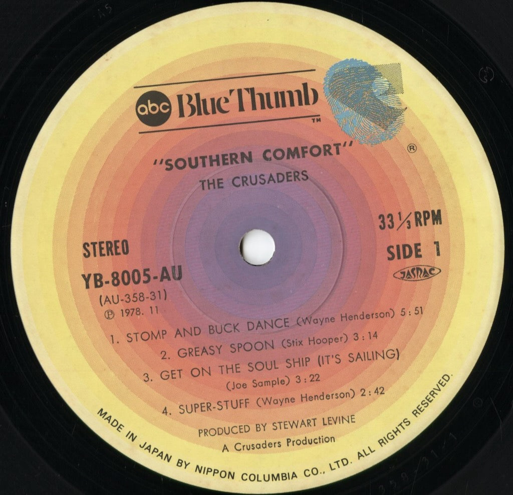 The Crusaders - Southern Comfort (YB-8005-AU) 1978 JPN Blue Thumb|中古LP