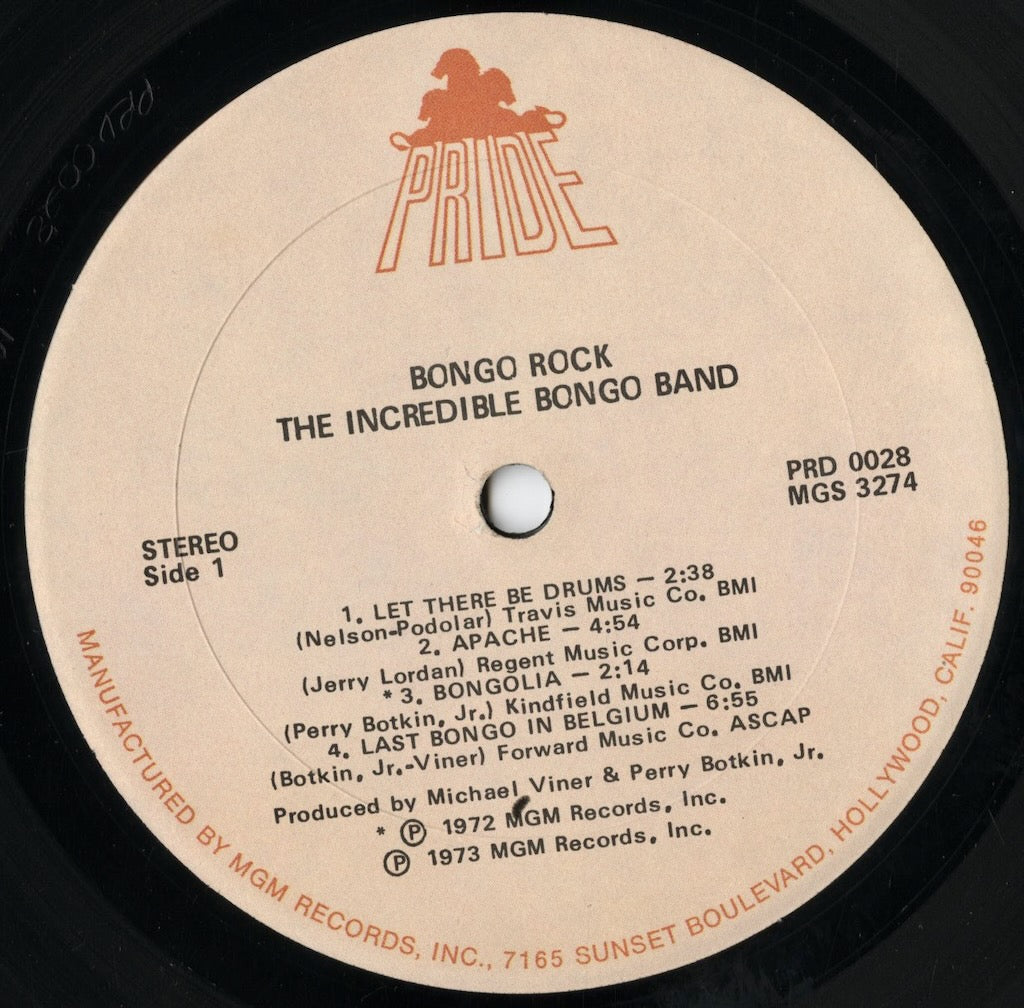 Incredible Bongo Band - Bongo Rock (PRD-0028) LP 1973 US Pride|中古LP