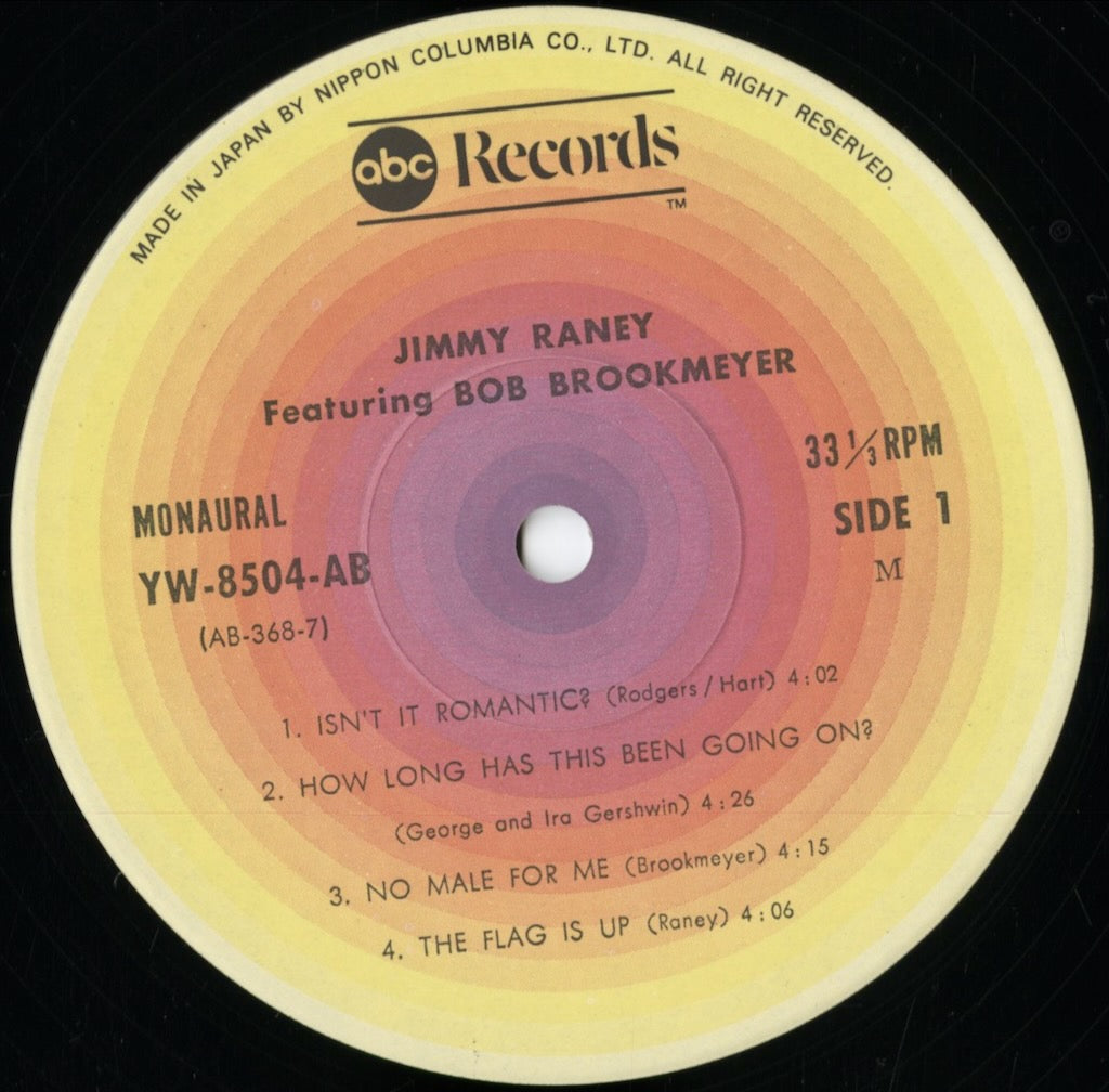 Jimmy Raney - Jimmy Raney Featuring Bob Brookmeyer (YW-8504-AB) 1976 JPN ABC|中古LP