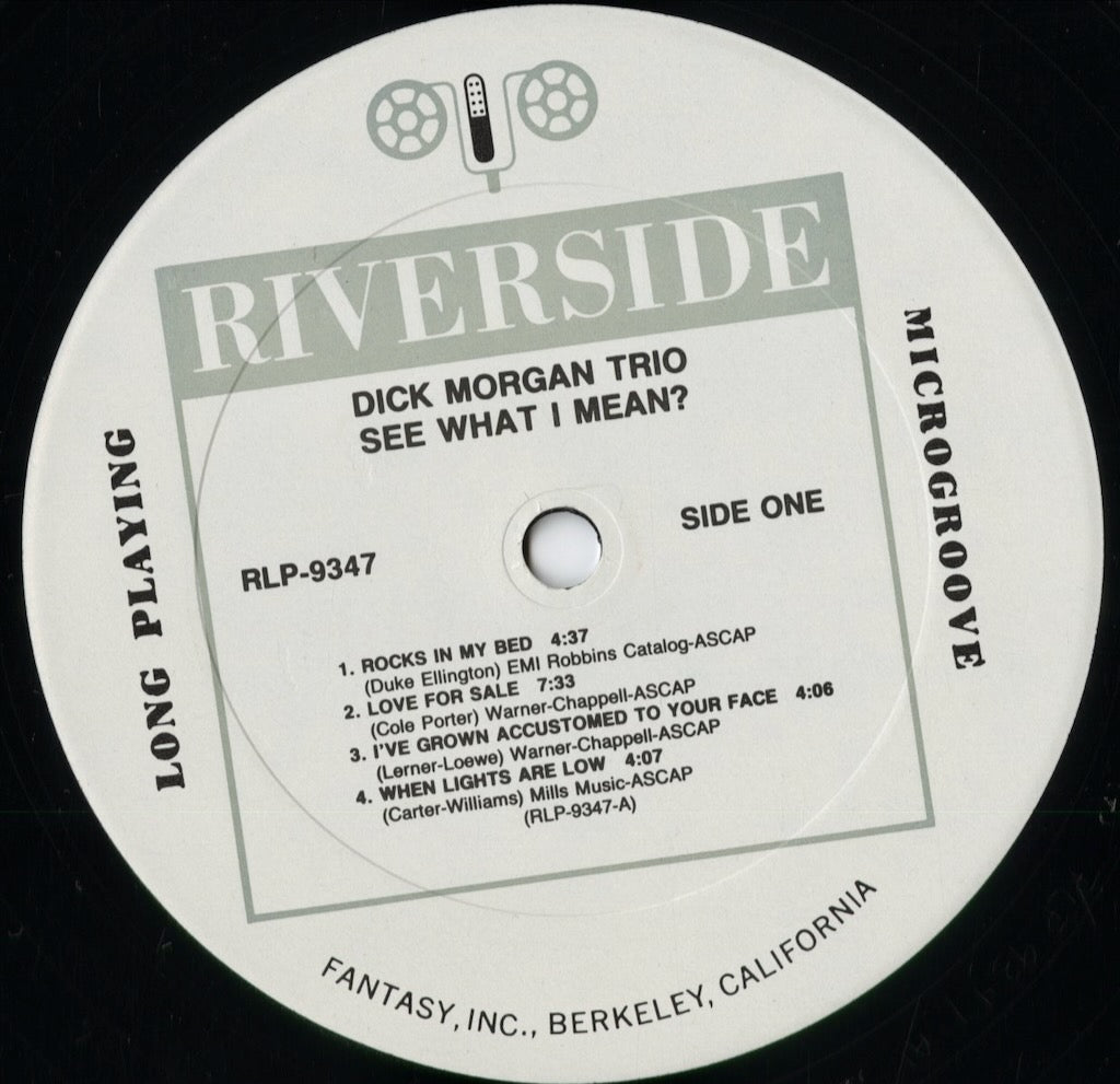 Dick Morgan Trio - See What I Mean? (RLP 9347) 1991 US Riverside|中古LP