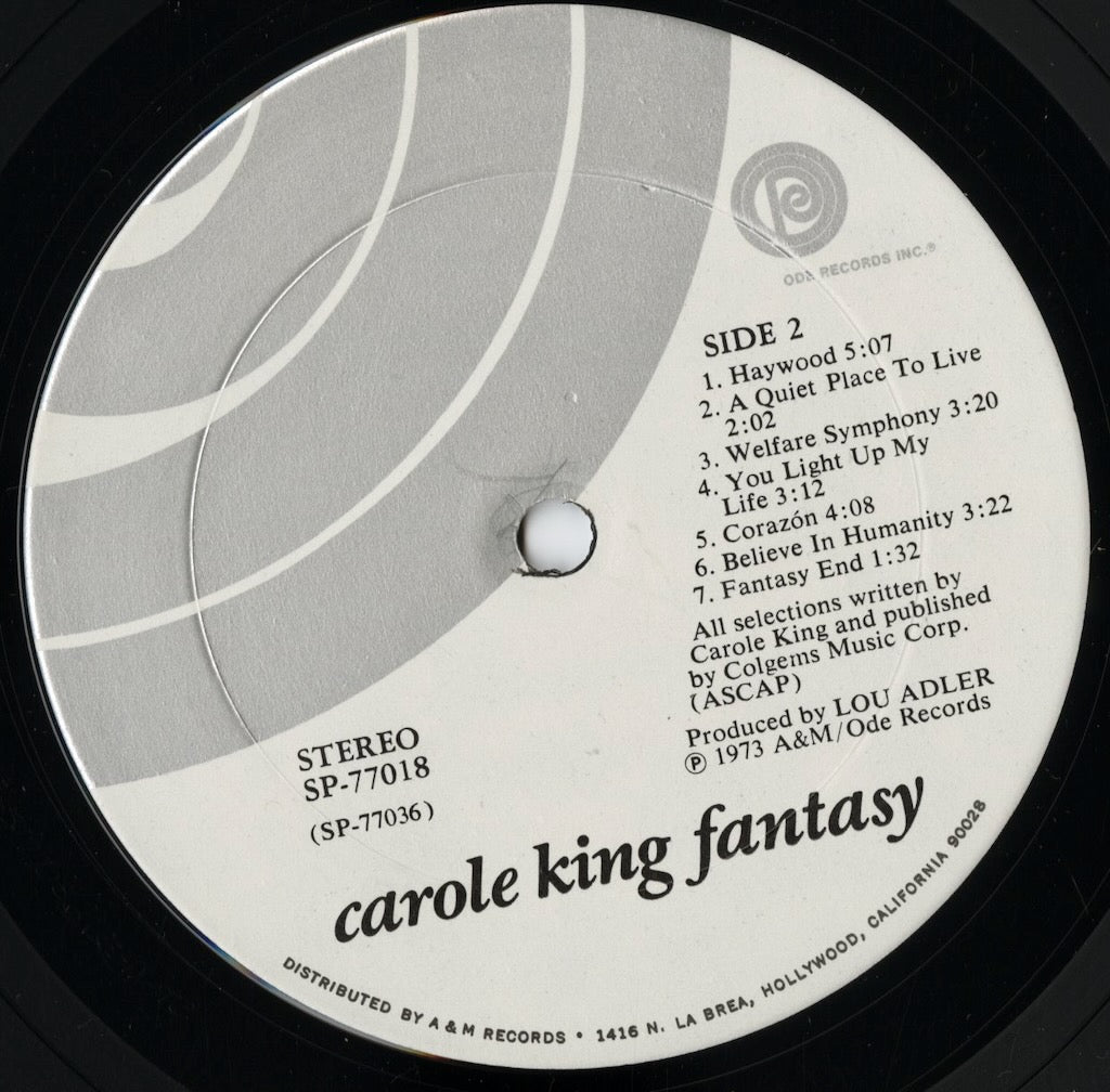 Carole King / キャロル・キング / Fantasy (SP 77018) US ODEオリジナル盤