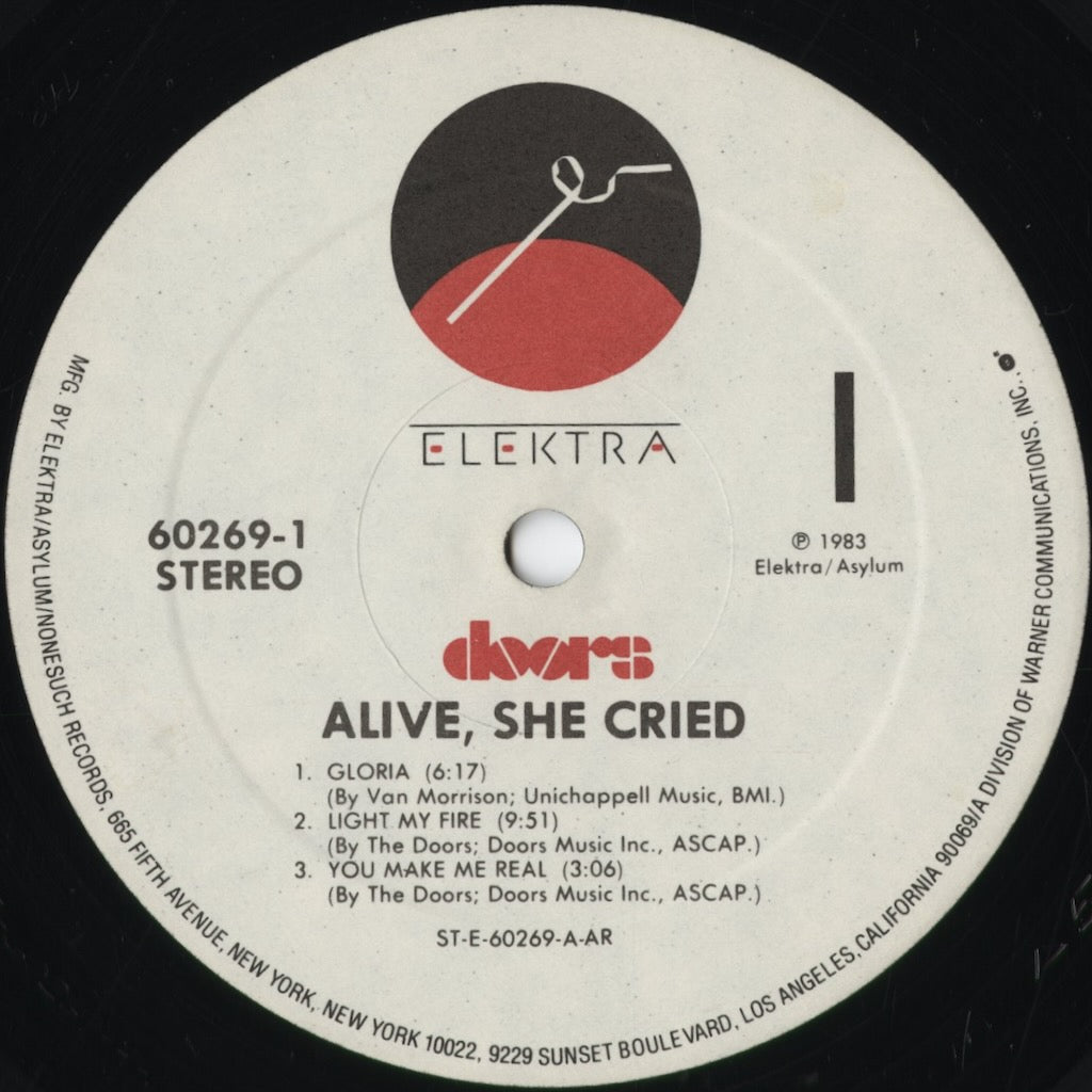 The Doors - Alive She Cried (60269-1) 1983 US Elektra|中古LP