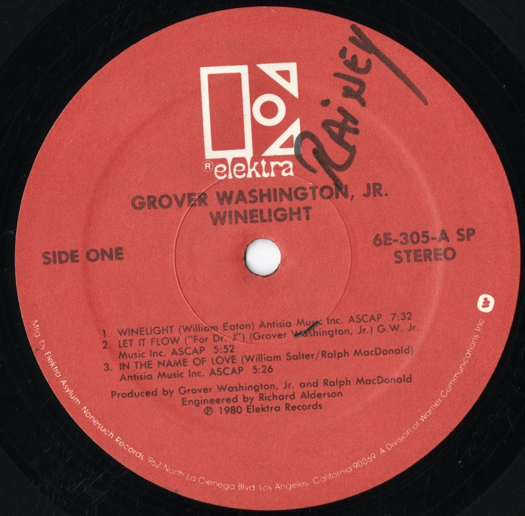 Grover Washington Jr. - Winelight (6E-305) 1980 US Elektra|中古LP
