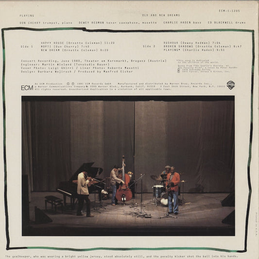 Old And New Dreams(Don Cherry, Charlie Haden etc...) / Playing (ECM-1-1205)