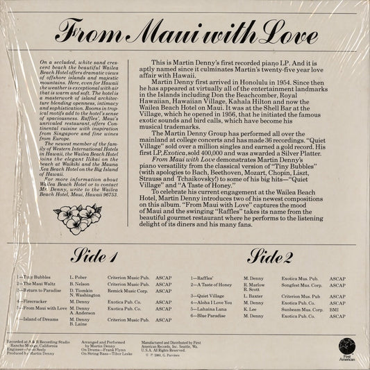 Martin Denny / マーティン・デニー / From Maui With Love (FA-7743)
